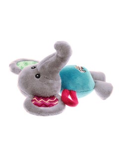GIGWI GiGwi Plush Friendz Elephant Toy for Dogs, Non-Toxic, Soft, Plush Dog Toy with Squeaker, Gentle on Teeth & Gums, Perfect for Fetching, Snuggling, Tossing, Suitable for Small-Medium Dog Breeds, Brown  - Image 4