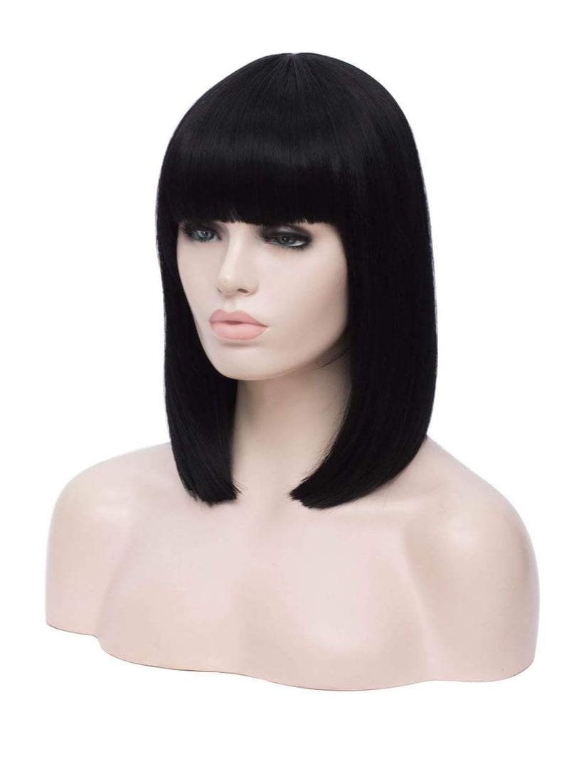 إستيل باروكات شعر بوب قصيرة مستقيمة من الألياف للنساء والفتيات ذات مظهر طبيعي ومقاوم للحرارة - Image 4