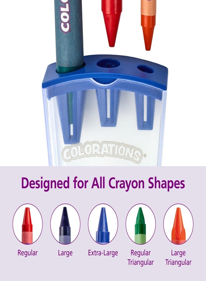 Colorations Universal Crayon Sharpener - Classroom Essentials, Arts and Craft Supplies Ages 3+ - Image 3