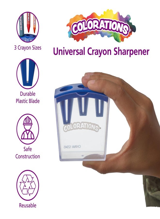 Colorations Universal Crayon Sharpener - Classroom Essentials, Arts and Craft Supplies Ages 3+ - Image 2