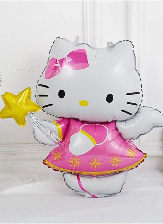 3 pc Kitty Foil Balloons Party Balloon Decorations Supplies Theme Idea Celebration Happy Birthday  - Image 2
