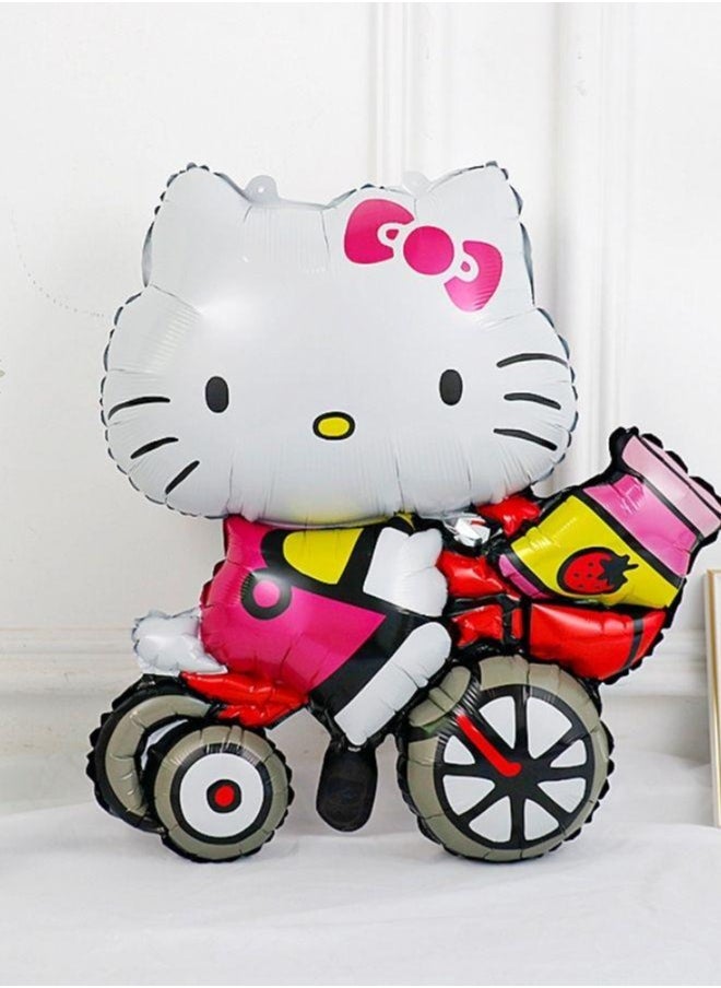 3 pc Kitty Foil Balloons Party Balloon Decorations Supplies Theme Idea Celebration Happy Birthday  - Image 4