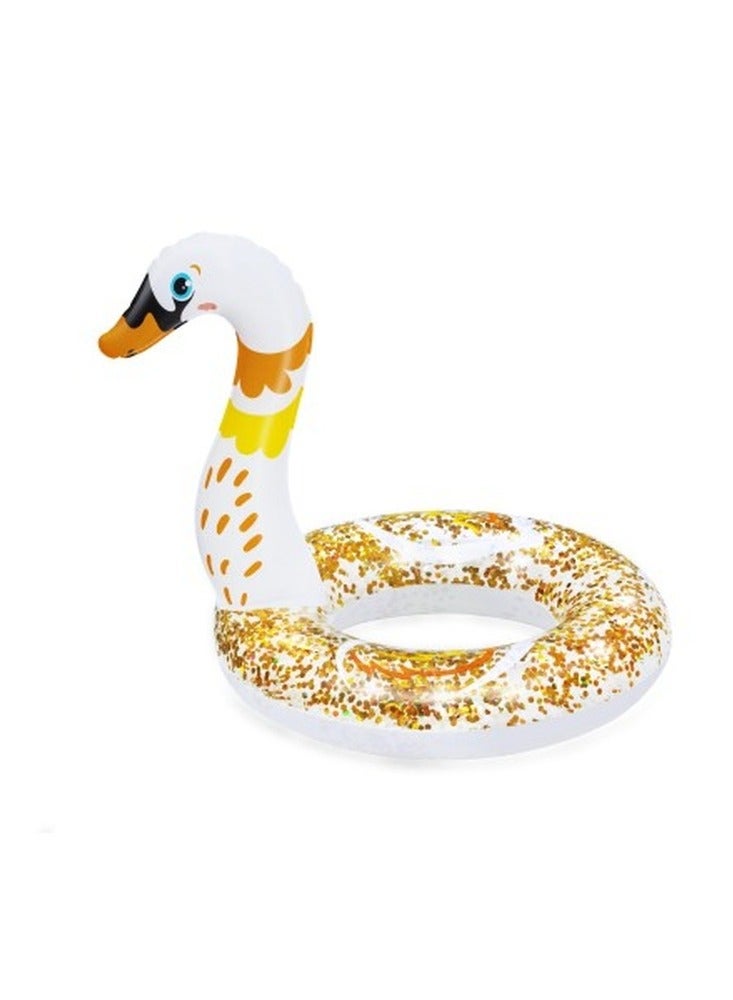 Bestway Bestway - White Glitter Flamingo Animal Head Swim Ring - 36306-1  - Image 2