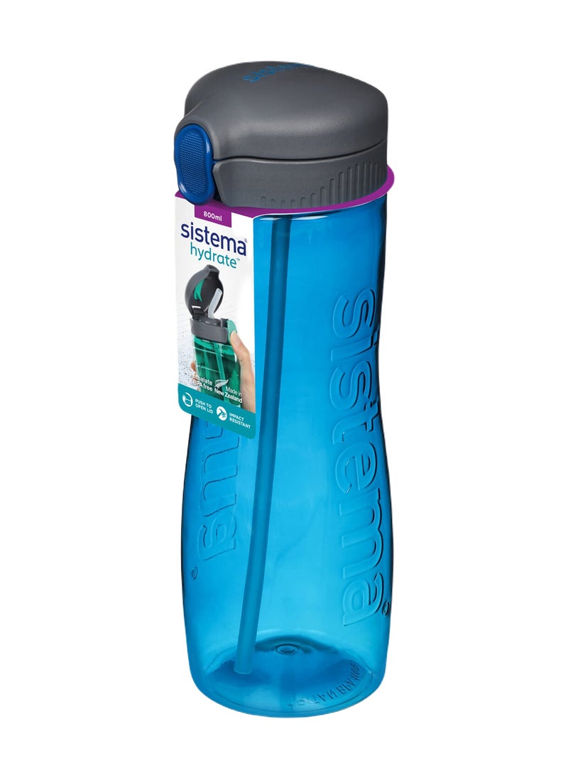 Sistema 800ml Tritan Bottle (Blue): Lightweight & Compact (Ideal for On-the-Go) BPA-Free & Leakproof , Made In New Zealand - Image 1