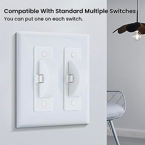Roxiuc Switch Cover Guard - Child Proof Light Switch Cover (White, 2pc) - Image 5