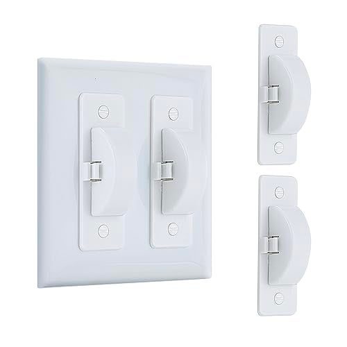 Roxiuc Switch Cover Guard - Child Proof Light Switch Cover (White, 2pc) - Image 1