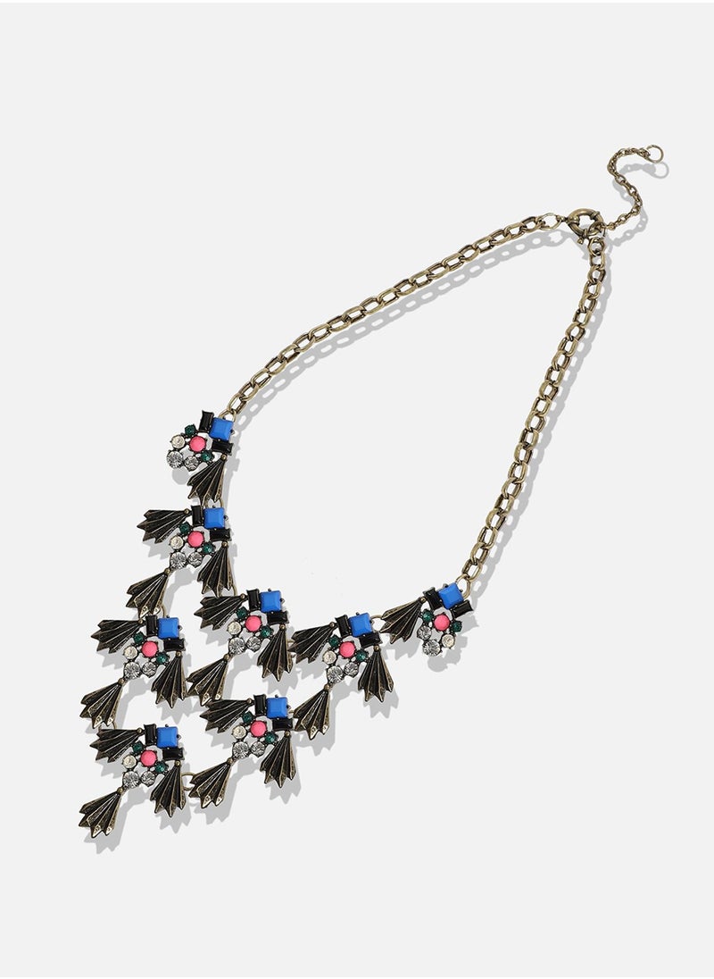 SOHI - Designer Statement Stone Necklace - Image 1