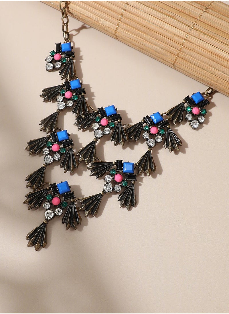 SOHI - Designer Statement Stone Necklace - Image 1