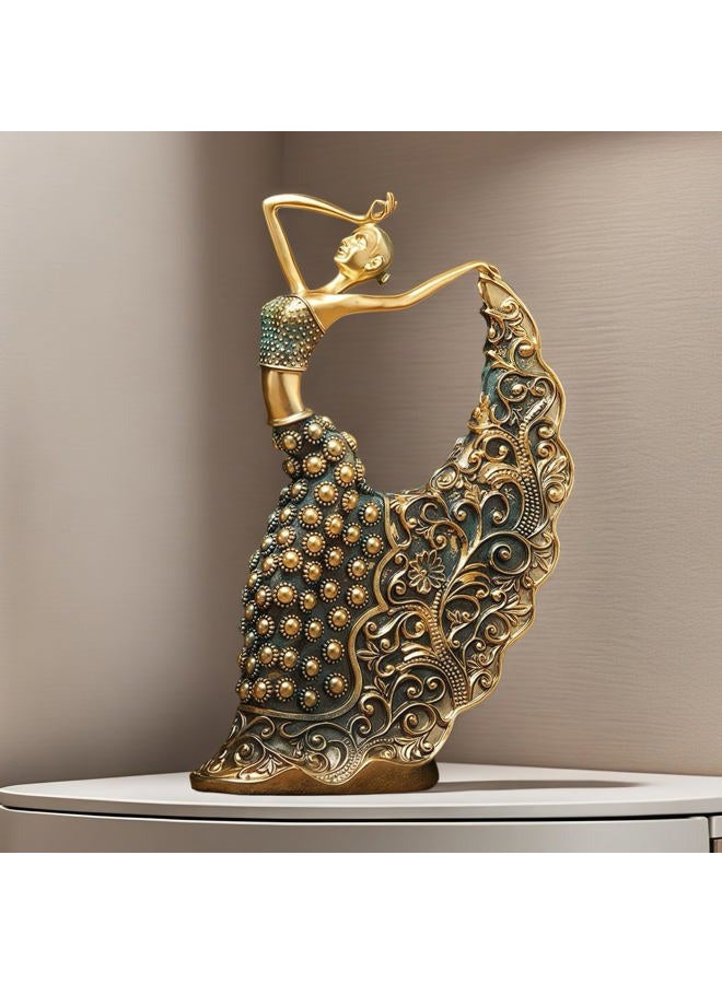 XINDAM Elegant Peacock Art Figurine Dancer Statue Decorative Home & Office Figurines Home Office Display Craft Living Room Decor Ornaments for Tabletop - Image 5