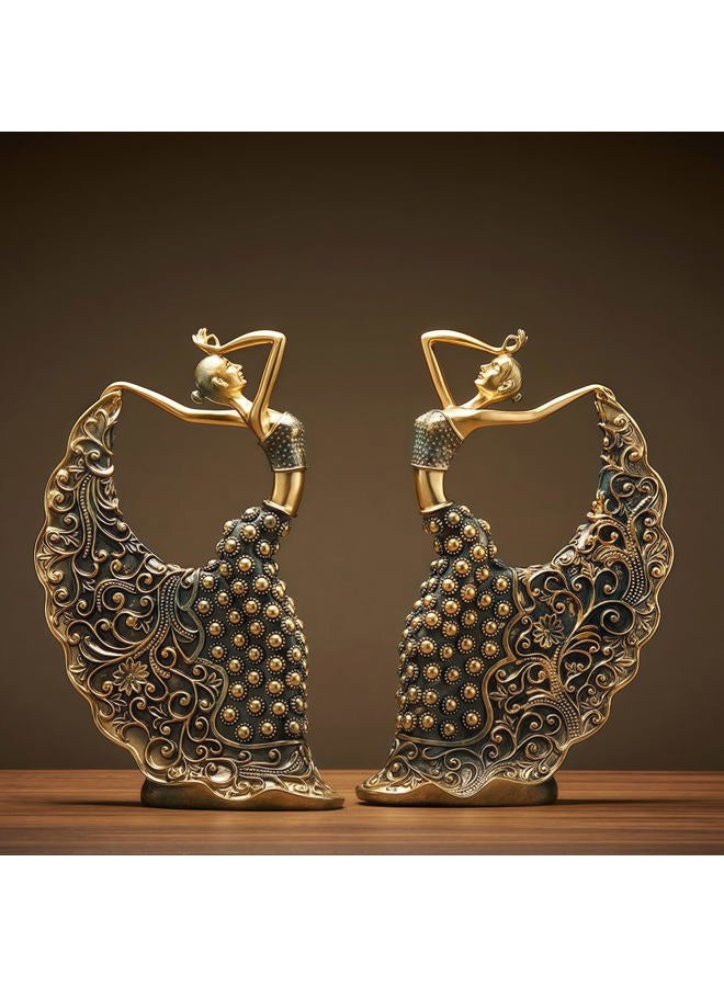 XINDAM Elegant Peacock Art Figurine Dancer Statue Decorative Home & Office Figurines Home Office Display Craft Living Room Decor Ornaments for Tabletop - Image 2