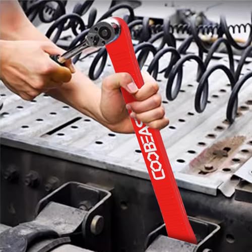 coobeast Red Offset Extension Wrench Impact Ready Socket Wrench Extender Tool with Versatile 14 38 and 12 Square Drive Adapters Universal Extensions Wrench for Small Place - Image 3