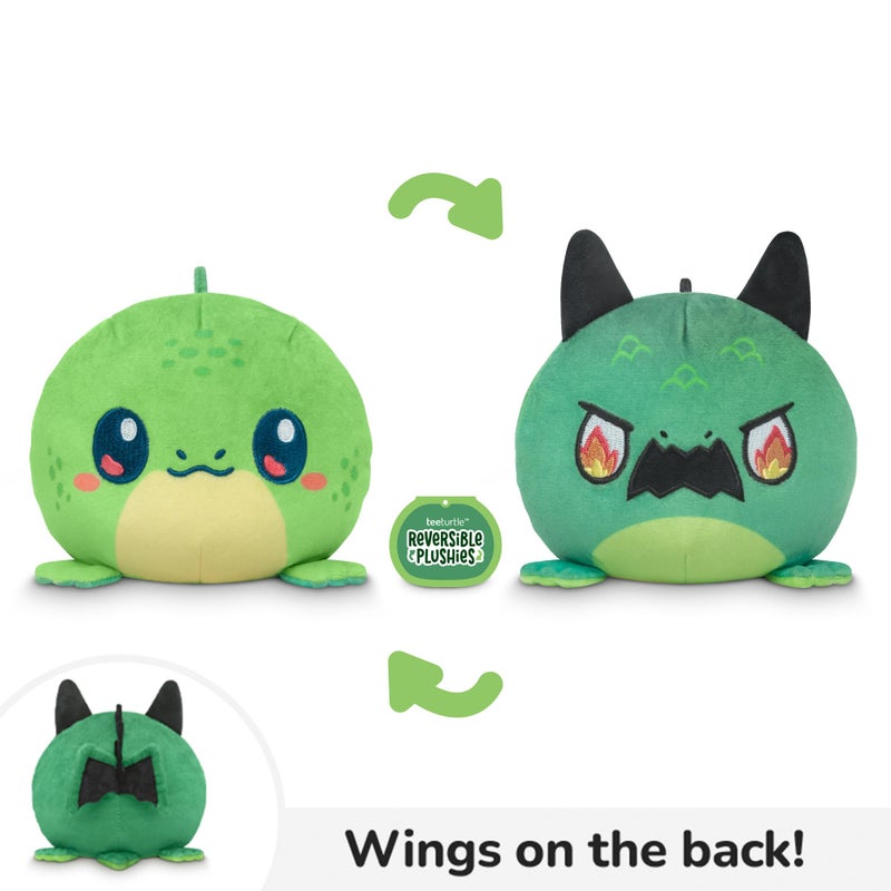 TeeTurtle Lizard and Dragon Reversible 4" Plushie - RPG Collection - Kawaii Cute Soft Stuffed Animals - Image 3