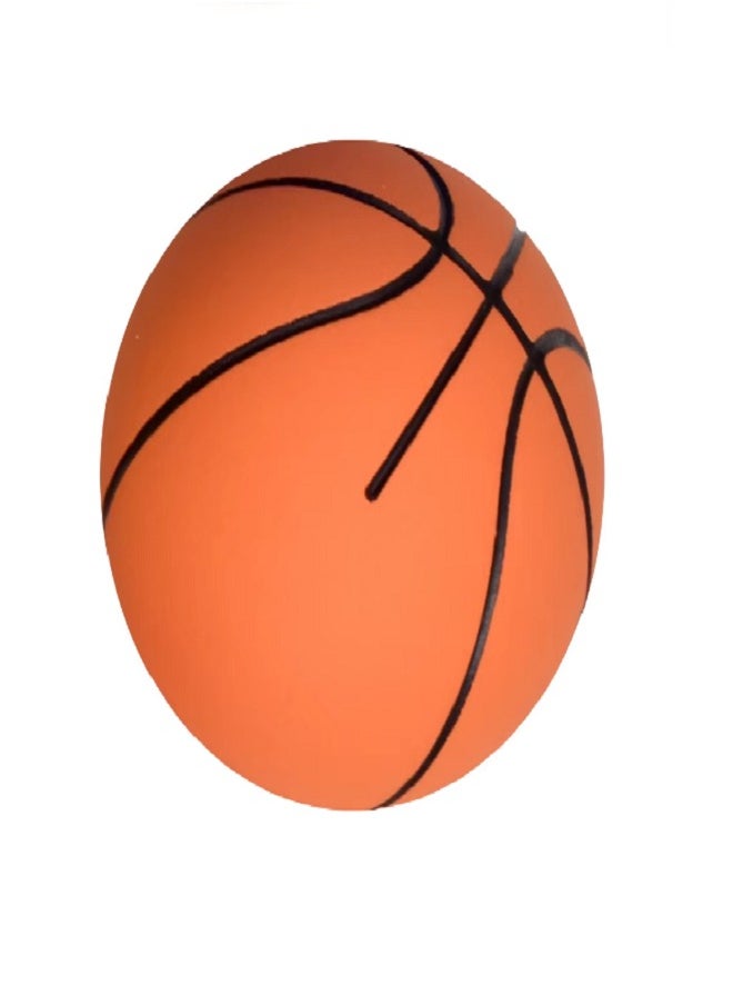 Bounce Pack of 3 Mini  Basketball, Rubber Bouncy Ball, 6 cm, Squeeze Toy with High Elasticity for Kids & Adults  - Image 2