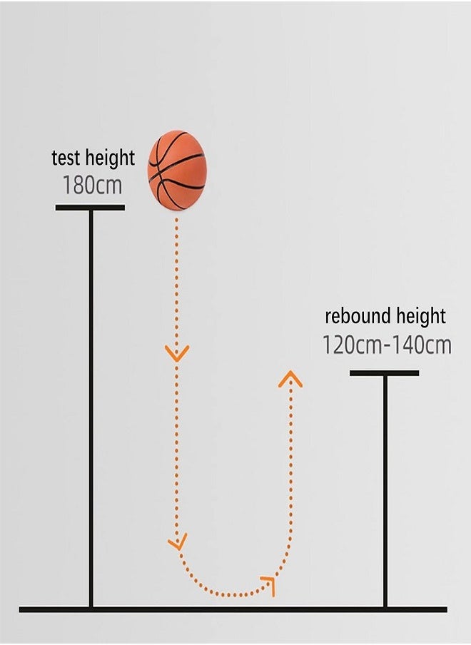 Bounce Pack of 3 Mini  Basketball, Rubber Bouncy Ball, 6 cm, Squeeze Toy with High Elasticity for Kids & Adults  - Image 5