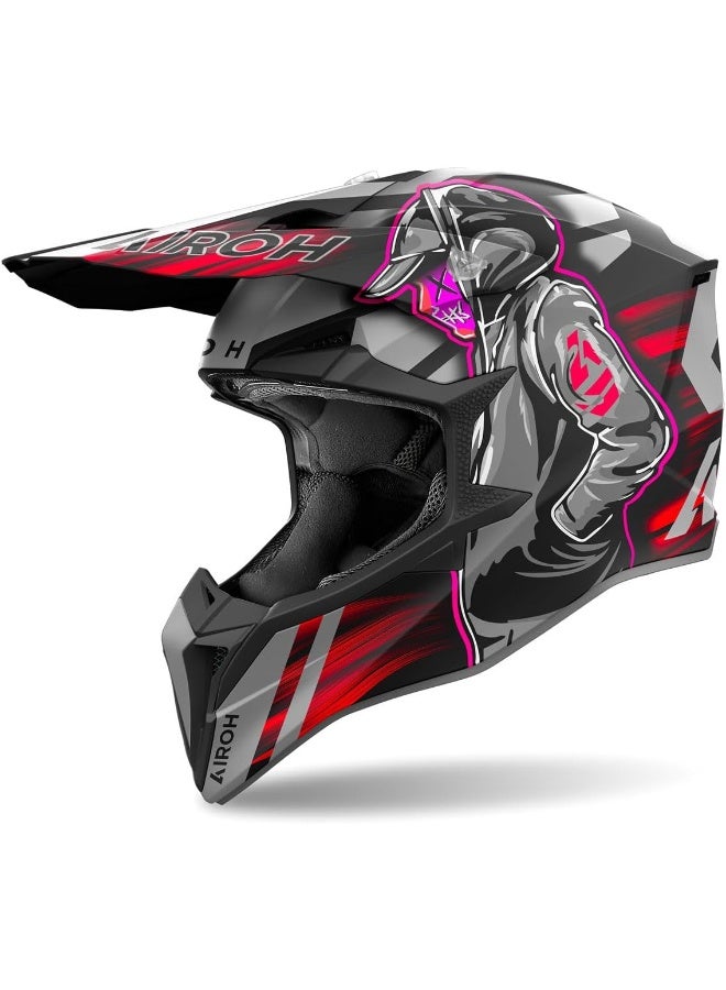 AIROH WRAAAP CYBER RED MATT S - Image 1