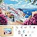 Mys Aurora 500 Pieces Puzzles for Adults Santorini Wooden Puzzles Unique Shaped Jigsaw Puzzle Birthday Scenery Gift Challenging Family Game for Kids and Adults 178 113 inch - Image 2