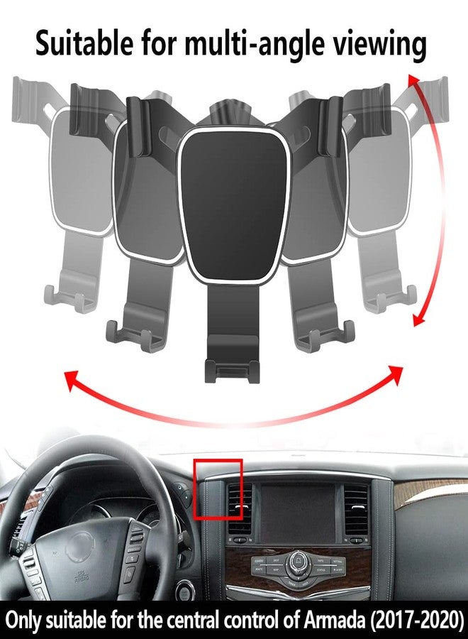 musttrue Car Phone Holder for 2017-2020 Nissan Armada Auto Accessories Navigation Bracket Interior Decoration Mobile Cell Phone Mount - Image 5