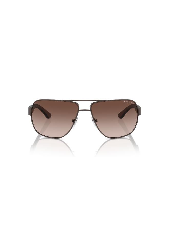 Armani Exchange Full Rimmed Pilot Sunglasses 0AX2012S 62 605813 - Image 3