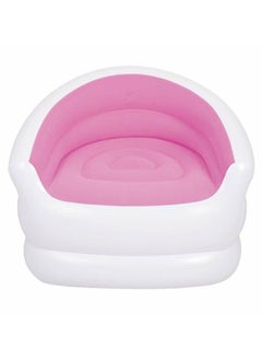 DubaiGallery Waterproof Lounge Chair Inflatable Living Room Sofa Multicolour Pink/white 94 x 83 x 76cm  - Image 1