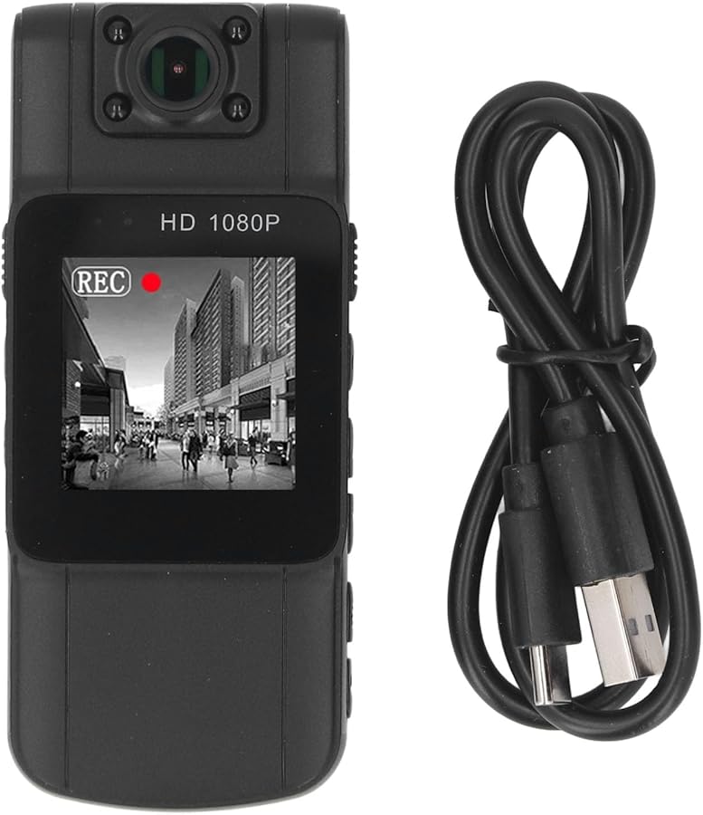 2K Body Worn Camera 32G Storage 180 Degree Rotating Lens HD TFT Screen Long Battery Life - Image 2