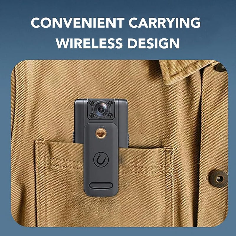 2K Body Worn Camera 32G Storage 180 Degree Rotating Lens HD TFT Screen Long Battery Life - Image 5