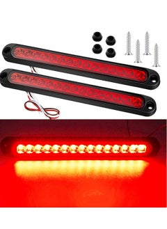 Generic 15 LED Waterproof Trailer Brake Tail Light Assembly - Red Stop Turn Tail Lights for Marine Boats, Golf Carts, Offroad Trucks, RVs, UTVs, and ATVs - 2pcs Brake Strip Lamp Set  - Image 3