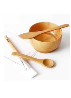 Face Mask Mixing Bowl Set,4 In 1 DIY Clay Mask Mixing Kit,Facial Bowl With Mask Brush And Stirring Spatula,Bamboo Mask Mixing Tools For Mixing Clay Mask DIY