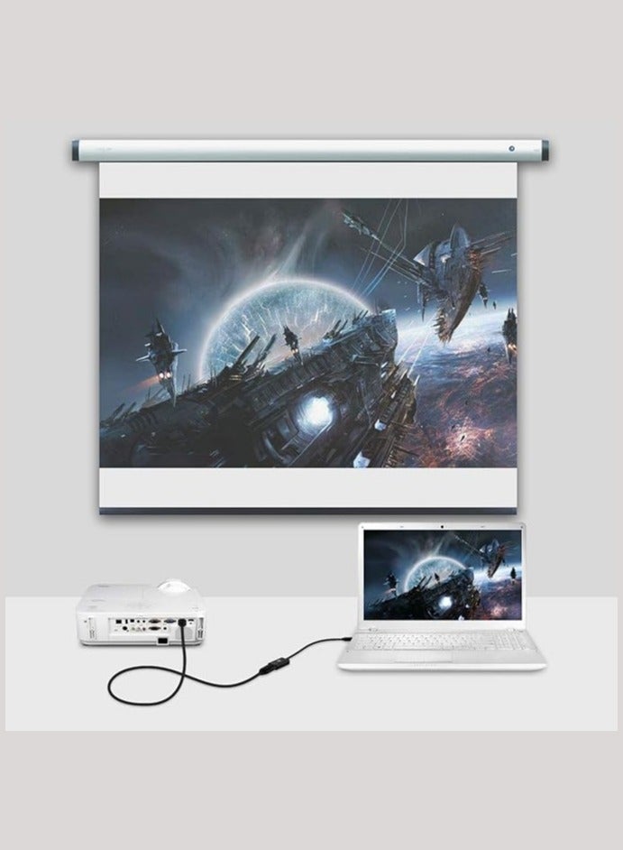 TP-BRIDGE Mini DisplayPort to HDMI Adapter Cable UHD Thunderbolt Compatible Braided Connector Male to Female for Graphics Cards Samsung Desktop PC Epson Sony Everyday Use - Image 3