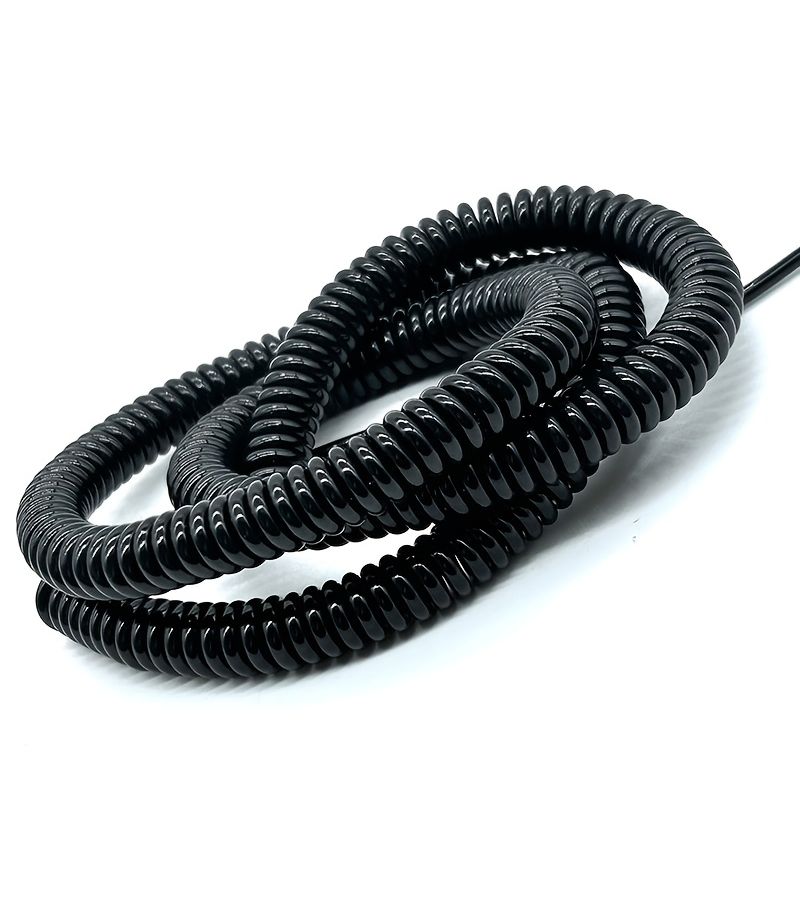 1 قطعة كابل حلزوني 18AWG 0.75 م² ثنائي النواة أحمر أسود قابل للتمدد من مادة PU، سلك حلزوني ملتوي مرن قابل للتمدد، مناسب للمشاريع المنزلية والصناعية الثقيلة. - Image 5