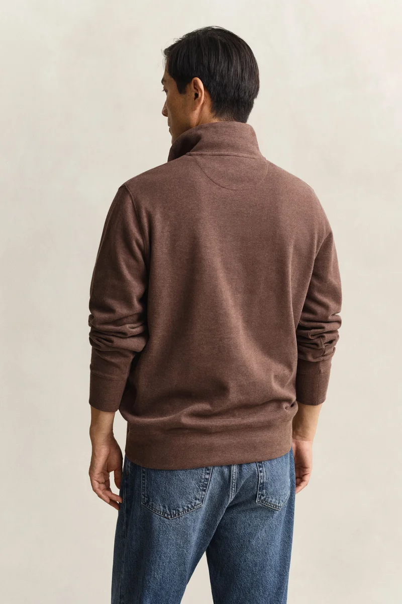 Gant  Light Seersucker Half Zip Top for Men | Best Price UAE