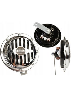 Techmaster Super Horn Vehicle Automobile 12 Volt Hella Type Horn Nickel Plated  - Image 3