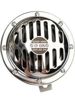 Techmaster Super Horn Vehicle Automobile 12 Volt Hella Type Horn Nickel Plated  - Image 2