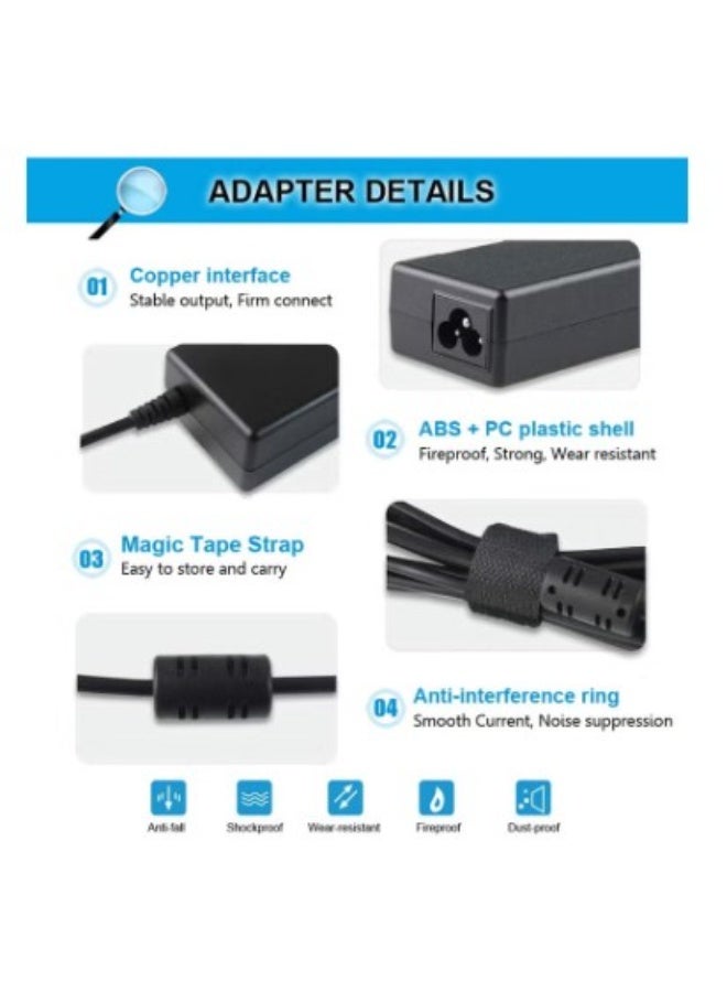 Terabyte 90W HP Laptop Charger,Power Supply Cable Adapter for HP Elitebook 840 850 820 830,ProBook 430 440 450 640 650,Pavilion X360 11 13 15,HP 240 250 255 G4 G5 G6 G7,Envy 13 15 17 Chromebook 11 14【4.5*3mm】 - Image 2