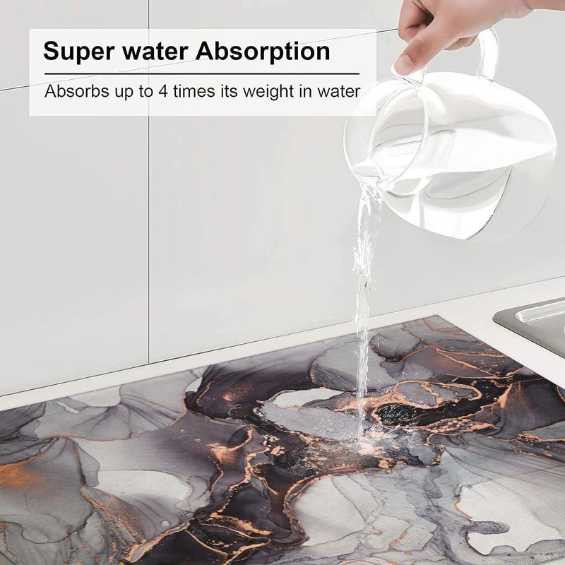 proxin 2 Pcs Kitchen Mats Waterproof Memory Foam Kitchen Rugs Standing Desk Mat Floor Mats Comfort Runner Rug Carpets for Kitchen Floor Sink 120 40 cm 40 60 cm - Image 5