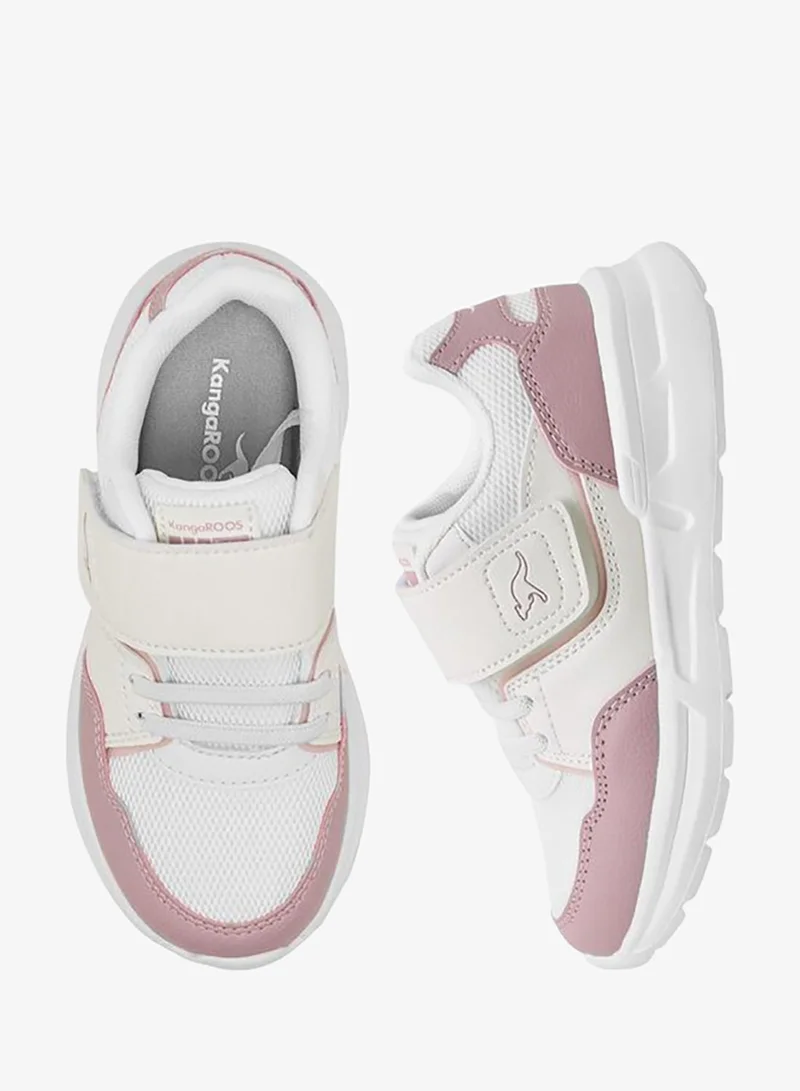 kangaROOS WHITE Girls Hook & Loop Ankle Sneakers for Women | Best Price UAE