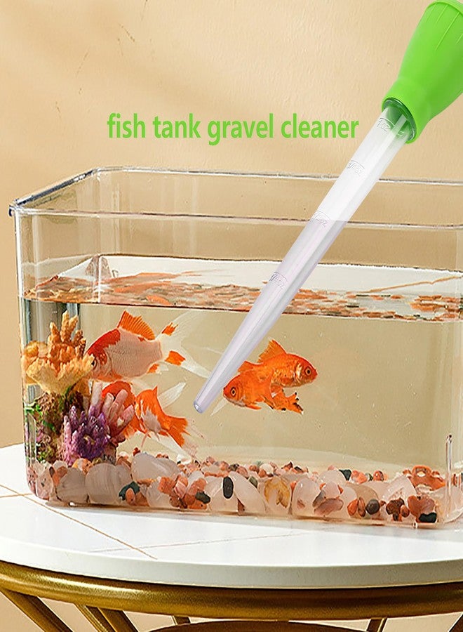 Vagocom 2Pcs Manual Fish Tank Cleaning Tools,30ml Aquarium Water Changer,21 Inches Multifunction Siphon Dropper for Fish Bowl Waste Remover,Aquarium Bottom Gravel Waste Clean,Coral Feeder(Blue) - Image 4