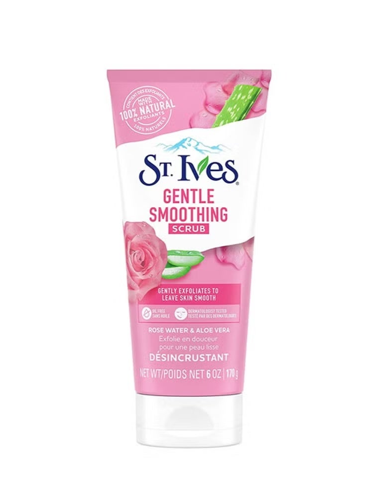 ST. Ives Rose Water & Aloe Vera Gentle Smoothing Face Scrub 170 g - Image 2