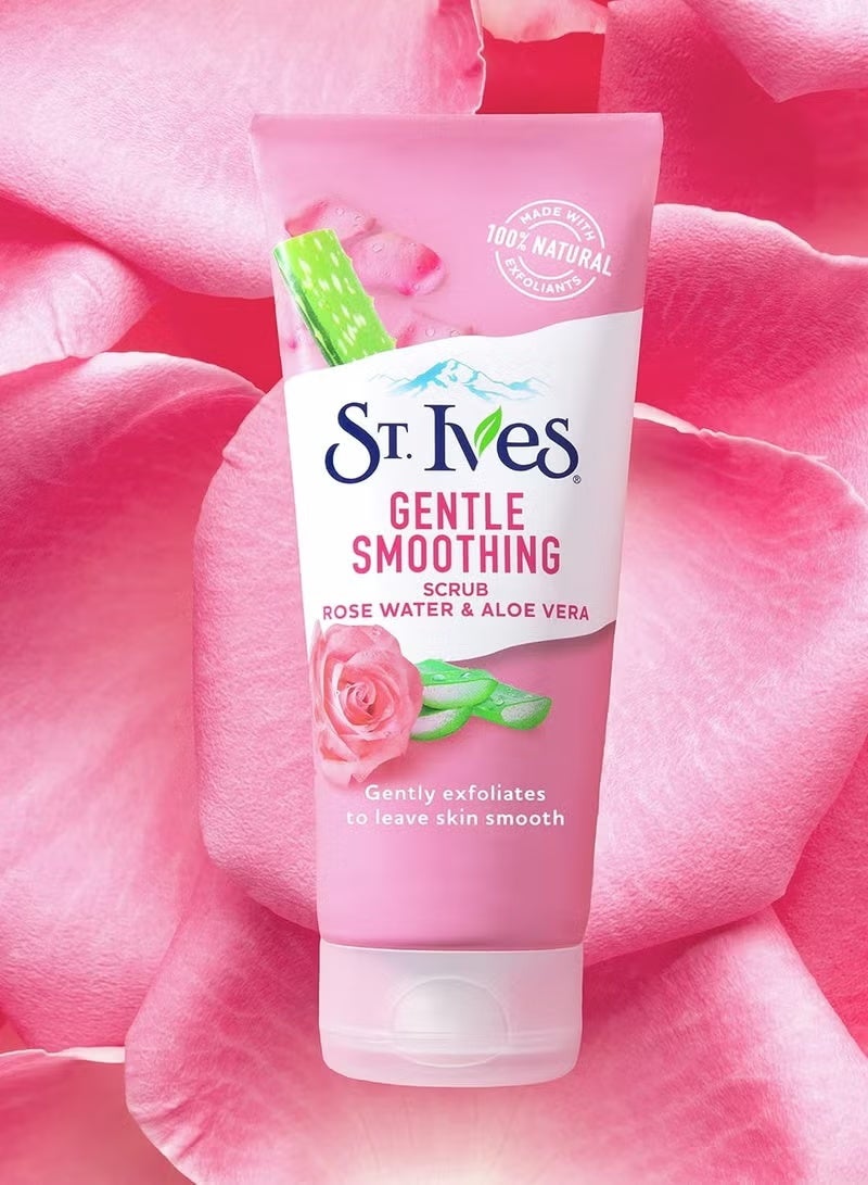 ST. Ives Rose Water & Aloe Vera Gentle Smoothing Face Scrub 170 g - Image 3
