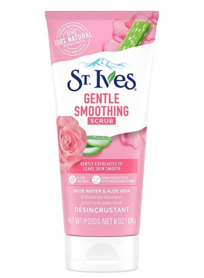 ST. Ives Rose Water & Aloe Vera Gentle Smoothing Face Scrub 170 g - Image 1