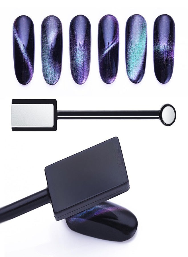 DANNEASY مجموعة أدوات مغناطيس الأظافر من دانيسى 13 قطعة، عصا مغناطيس الأظافر القوية بتأثير عين القط، طلاء أظافر مغناطيسي، قلم مغناطيس للأظافر، لوح مغناطيسي، جل أظافر مغناطيسي بتأثير عين القط لصالونات الأظافر - Image 5