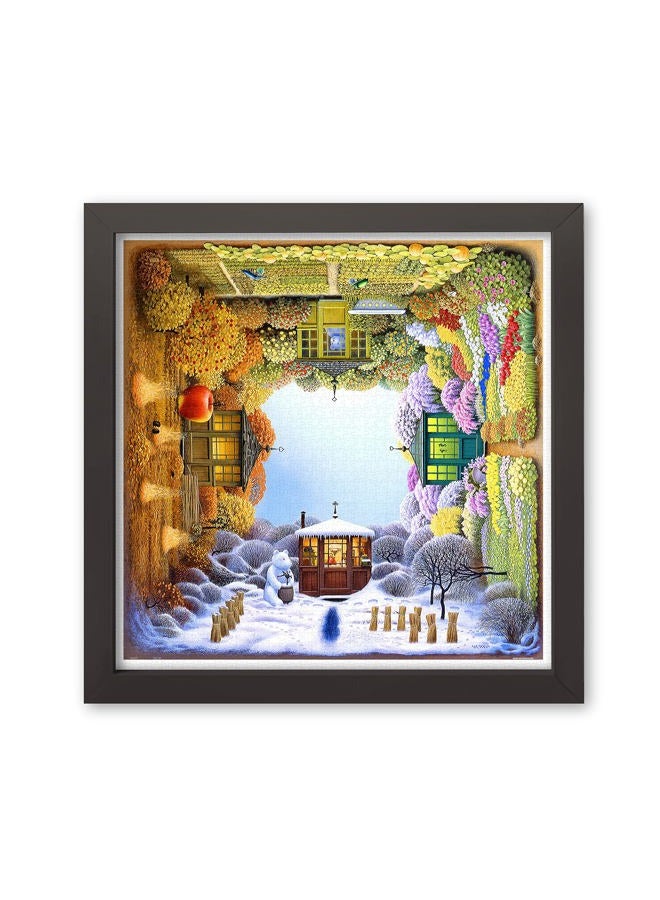 Pintoo H1918 - Jacek Yerka - Four Seasons - 1600 Piece Plastic Puzzle - Image 1