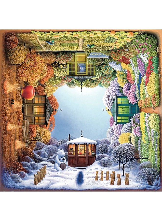 Pintoo H1918 - Jacek Yerka - Four Seasons - 1600 Piece Plastic Puzzle - Image 2