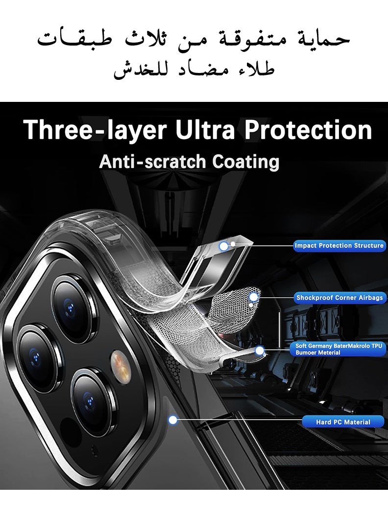 Theodor iPhone 16 Pro Max Magsafe Magnetic Case for iPhone Compatible with Wireless Charging, Shockproof Phone Bumper Cover - WTF where is the food - Image 3