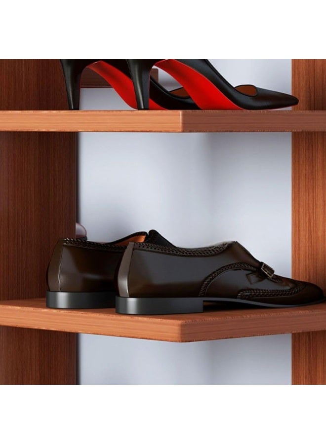 XICEN Shoe Rack with Drawers, Large Capacity Tall Shoe Shelf Wood Free Standing Shoe Shelf Organizer for Closet Entryway Garage (Sandalwood Color) - Image 4