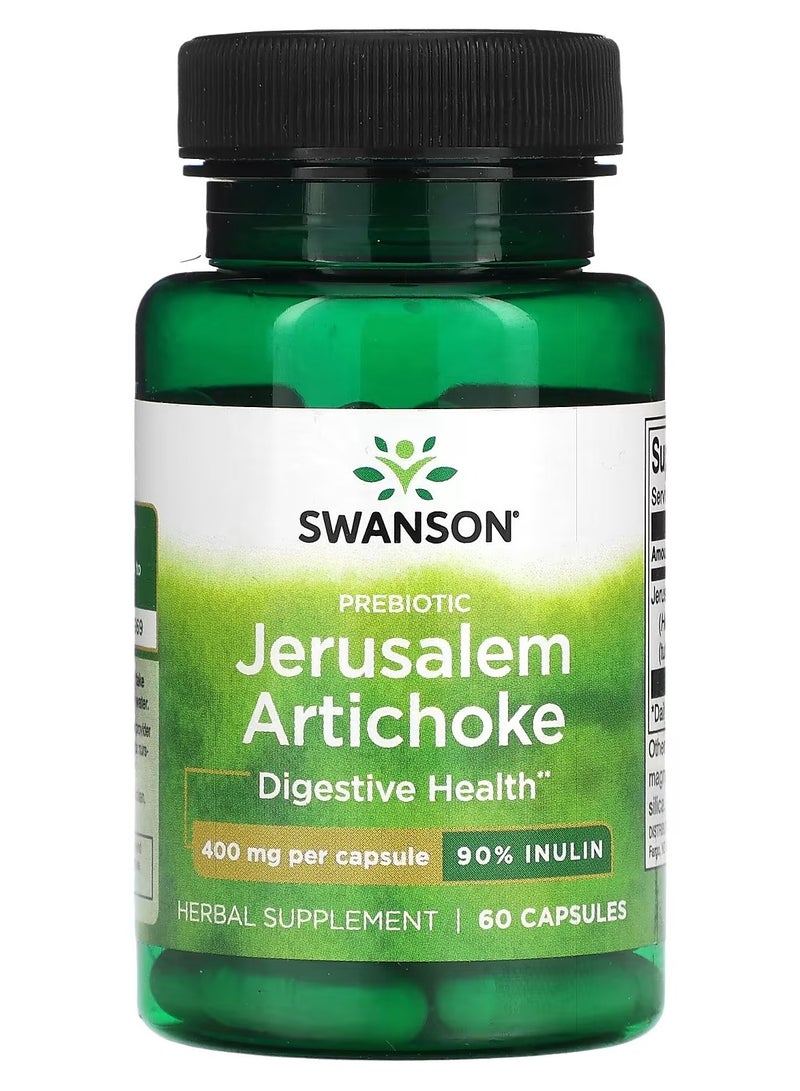 سوانسون Swanson, بريبايوتيك خرشوف القدس، 400 ملجم، 60 كبسولة