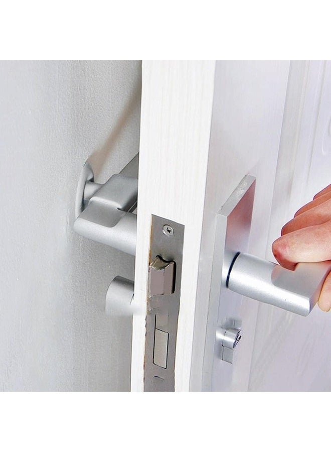 5pcs Household Anti-collision Silicone Doorknob Wall Mute Crash Pad Door Cabinet Door Handle Silencer Cushion Door Stopper (Pink)  - Image 3