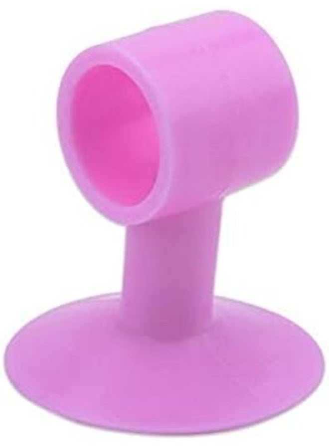 5pcs Household Anti-collision Silicone Doorknob Wall Mute Crash Pad Door Cabinet Door Handle Silencer Cushion Door Stopper (Pink)  - Image 1