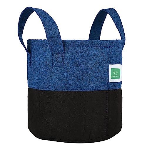 GREENSHEEP Geo Fabric Grow Bags UV Treated Gardening Cotton Pots Terrace Indoor Outdoor Home Balcony Nursery Leafy Vegetable Fruits and Flower (10 x 10, Pack of 5) - Image 3