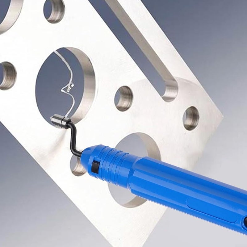 5Pcs Deburring Tool Kit with 90 Degree High Speed Steel Blades for Manual Metal Edge Finishing - Image 4