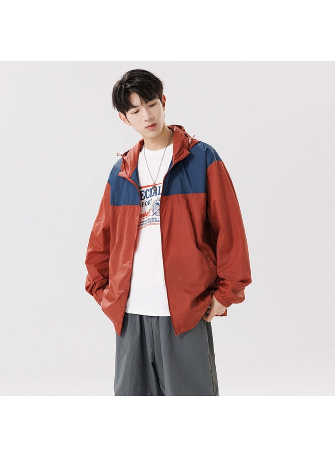 Song Feng Ya Sun Protection Clothing Men's And W En's Summer Thin Ice Silk Breathable Hooded Couple's Sportswear Riding Sun Protection Clothing Jacket - Image 1
